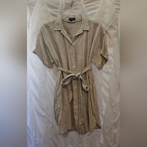 J Crew - Linen Shirt Dress
